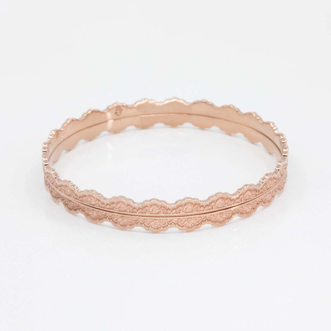 Two Stacking Maeve Lace Bangle Bracelets