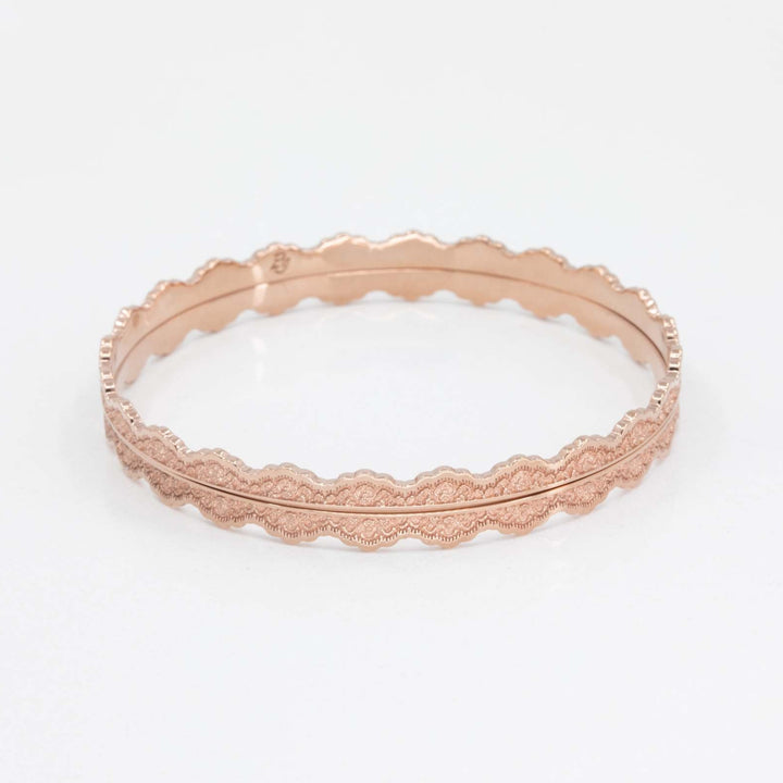 Two Stacking Maeve Lace Bangle Bracelets