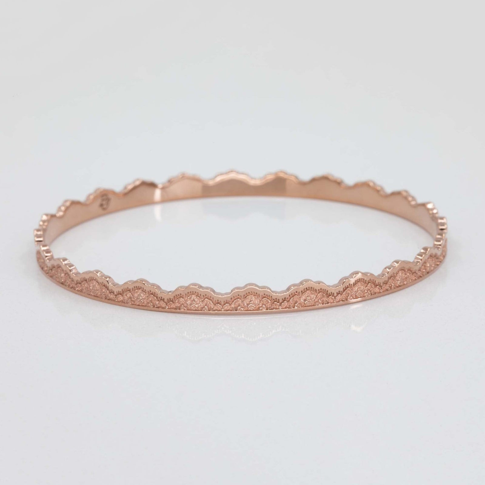 Maeve Lace Bangle Bracelet in 14K Yellow Gold