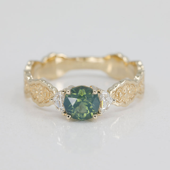 Brynne Three Stone Engagement Ring Setting