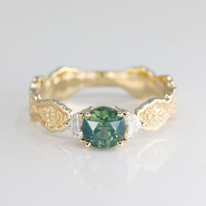 Brynne Three Stone Engagement Ring Setting