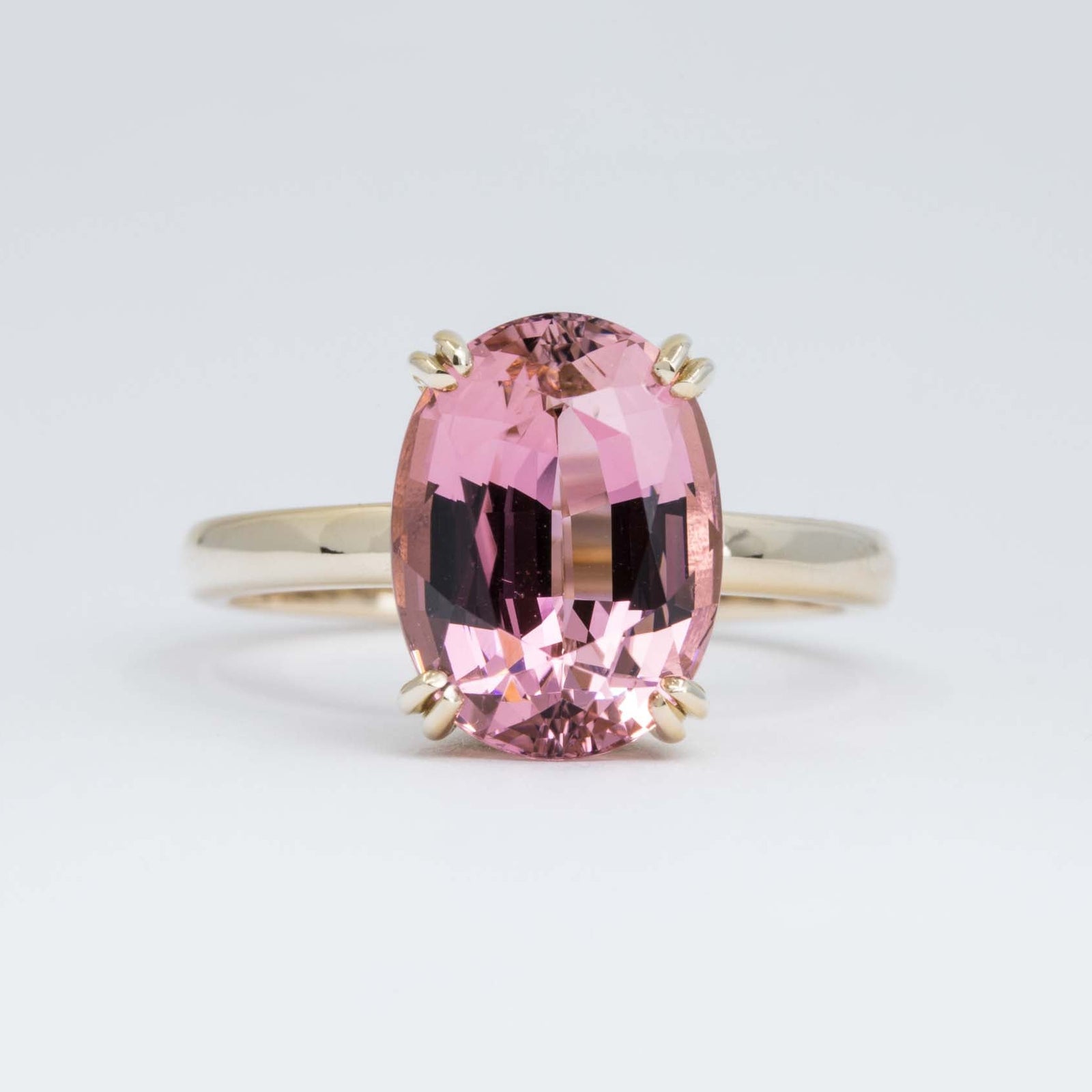 Roselle Engagement Ring Setting in 14K Yellow Gold with diamond