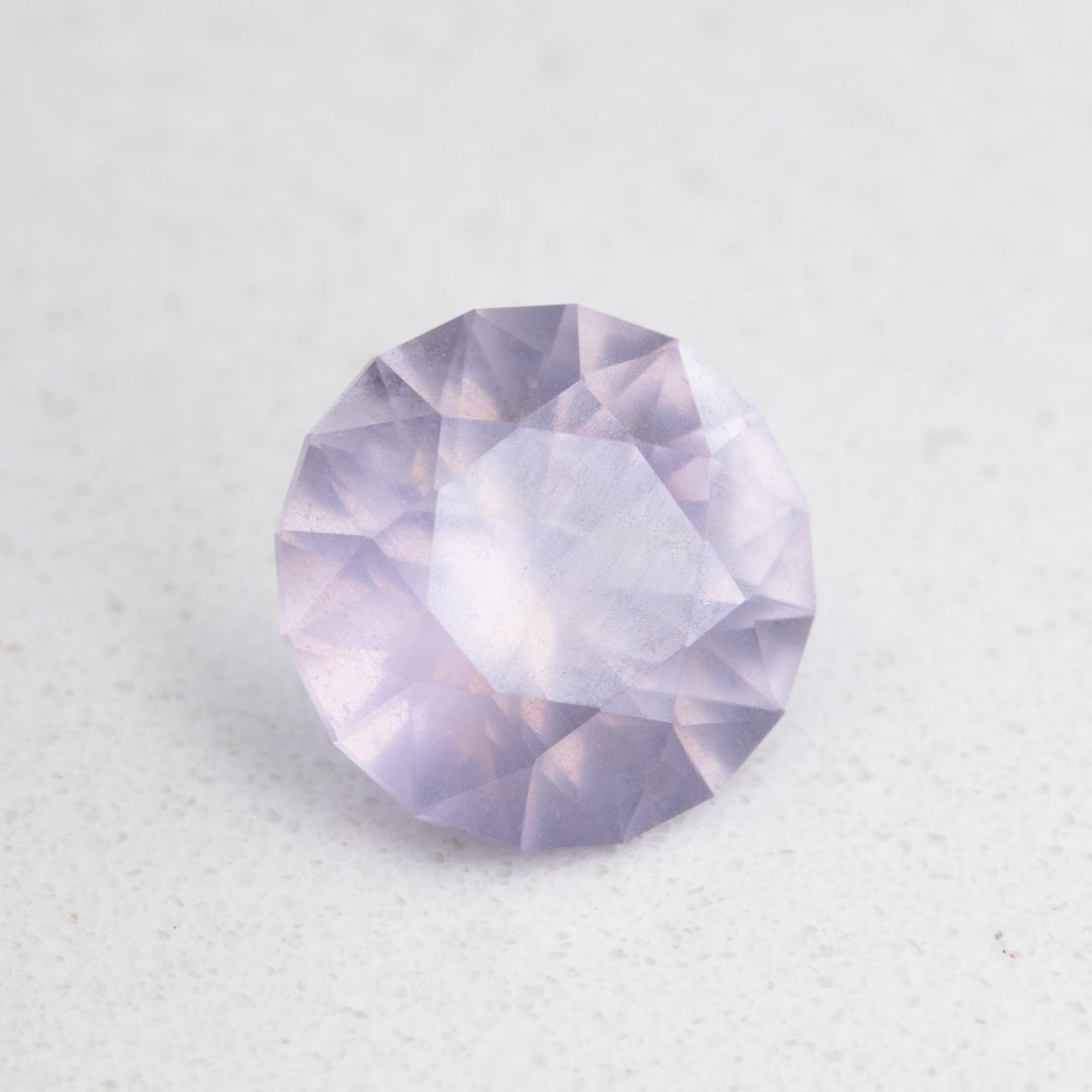 1.90cts Light Pink Opalescent Round Sapphire