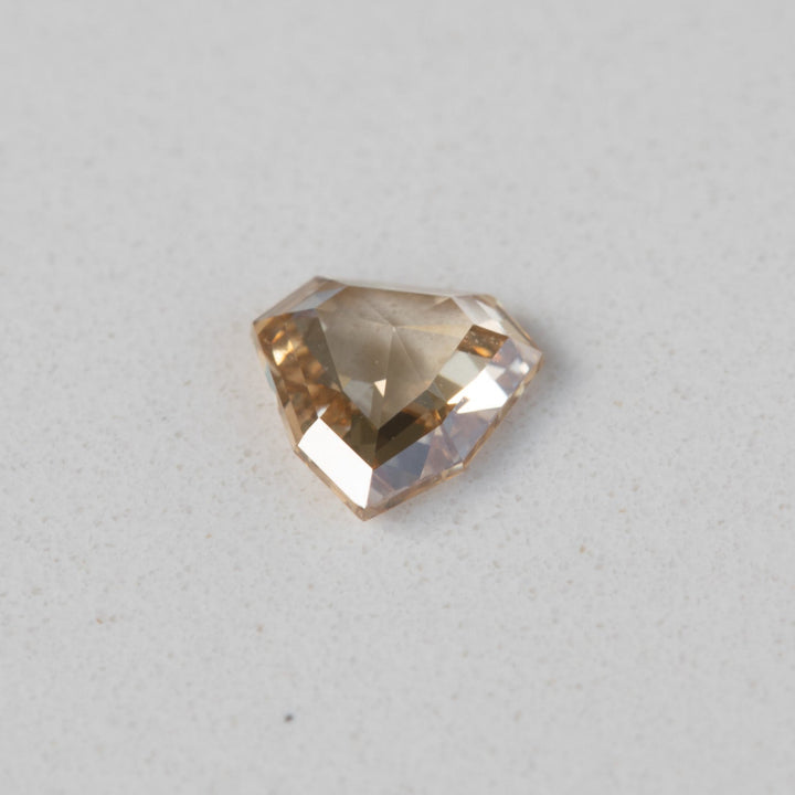 0.65ct Champagne Shield Rose Cut Diamond