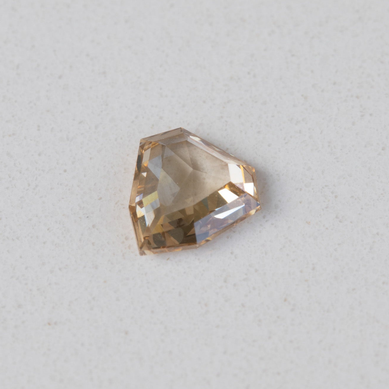 0.65ct Champagne Shield Rose Cut Diamond – view 2