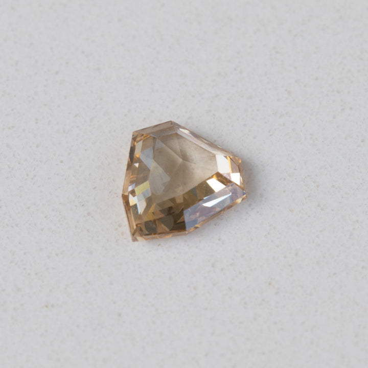 0.65ct Champagne Shield Rose Cut Diamond