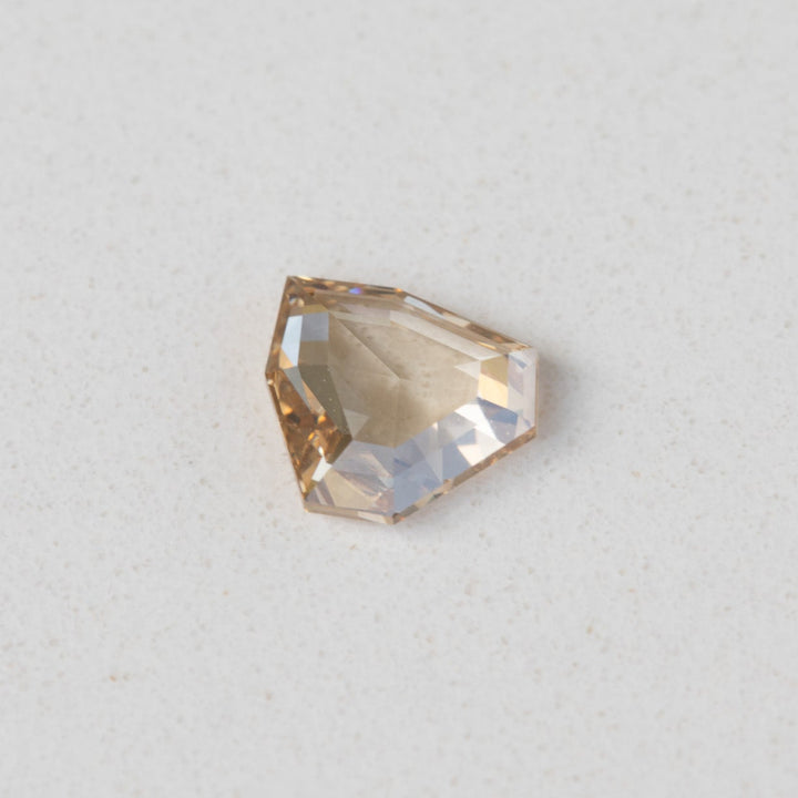 0.65ct Champagne Shield Rose Cut Diamond