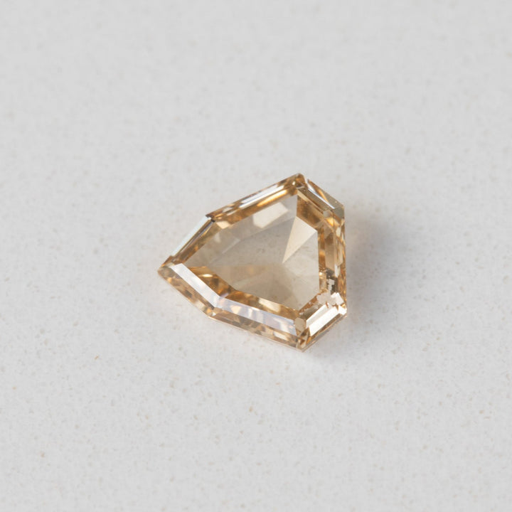 0.65ct Champagne Shield Rose Cut Diamond