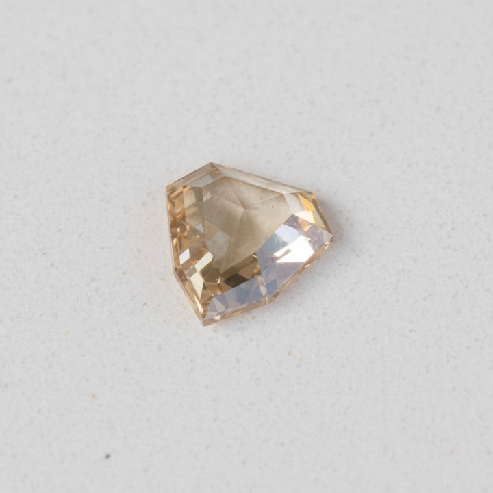 0.65ct Champagne Shield Rose Cut Diamond