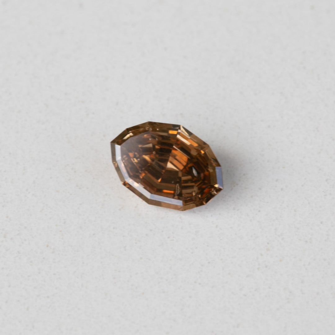 0.90ct Chocolate Geo Marquise Step Cut Diamond