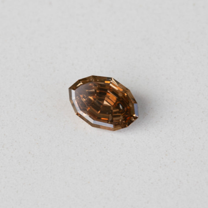 0.90ct Chocolate Geo Marquise Step Cut Diamond