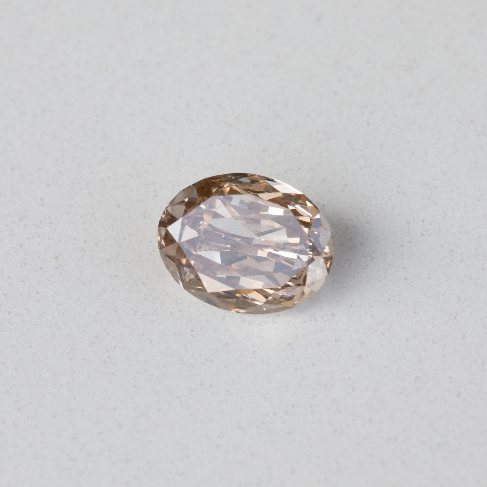1.53ct Oval Brilliant Champagne Diamond with GIA Certificate I2 – view 2