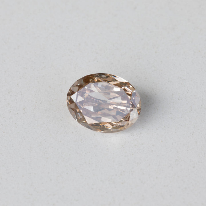 1.53ct Oval Brilliant Champagne Diamond with GIA Certificate I2