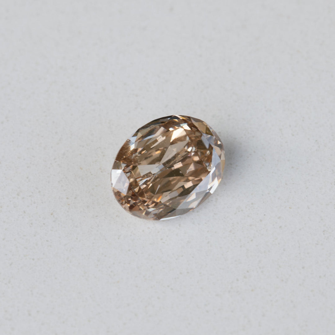 1.53ct Oval Brilliant Champagne Diamond with GIA Certificate I2