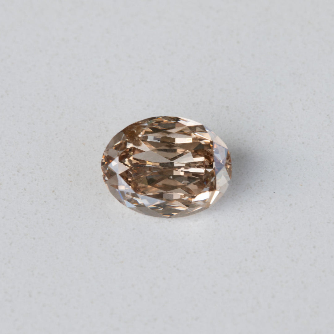 1.53ct Oval Brilliant Champagne Diamond with GIA Certificate I2