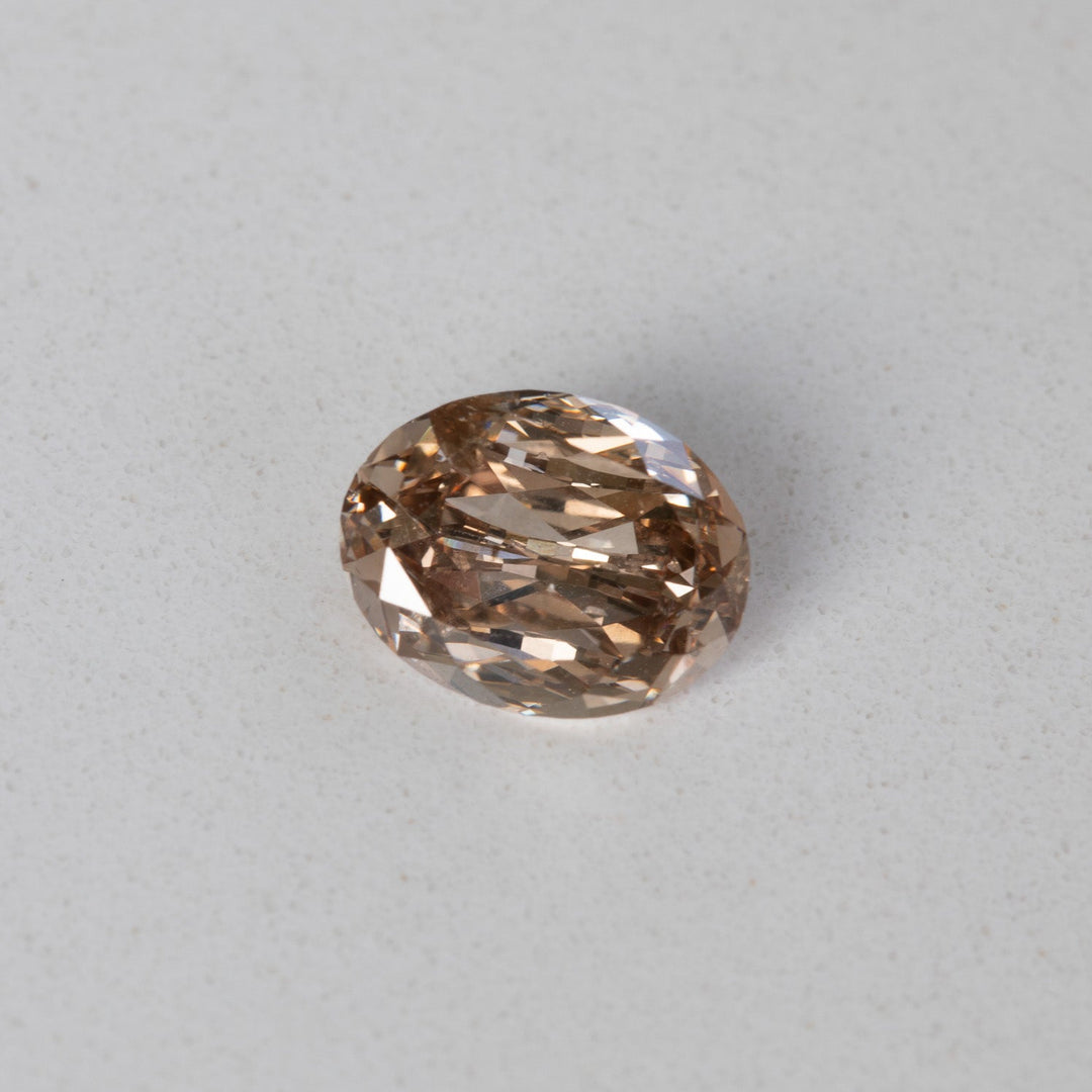 1.53ct Oval Brilliant Champagne Diamond with GIA Certificate I2