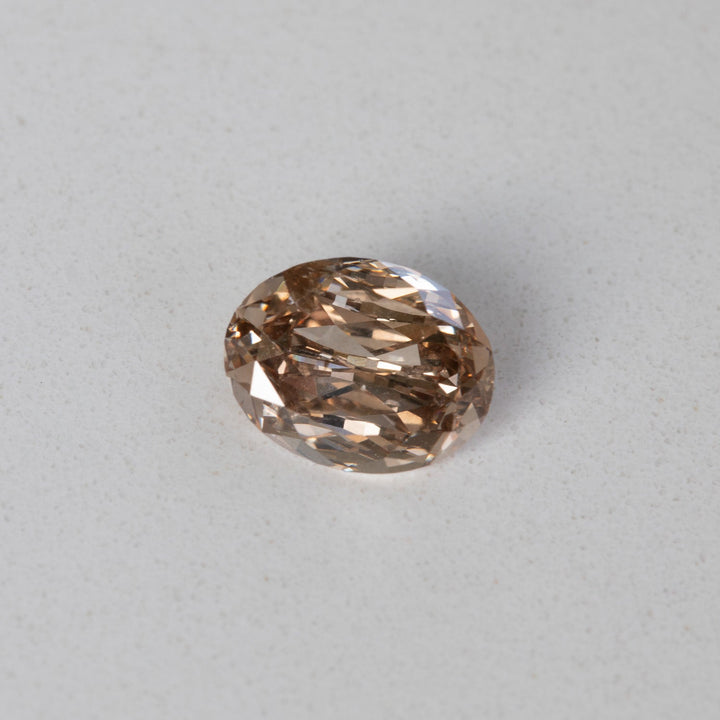 1.53ct Oval Brilliant Champagne Diamond with GIA Certificate I2