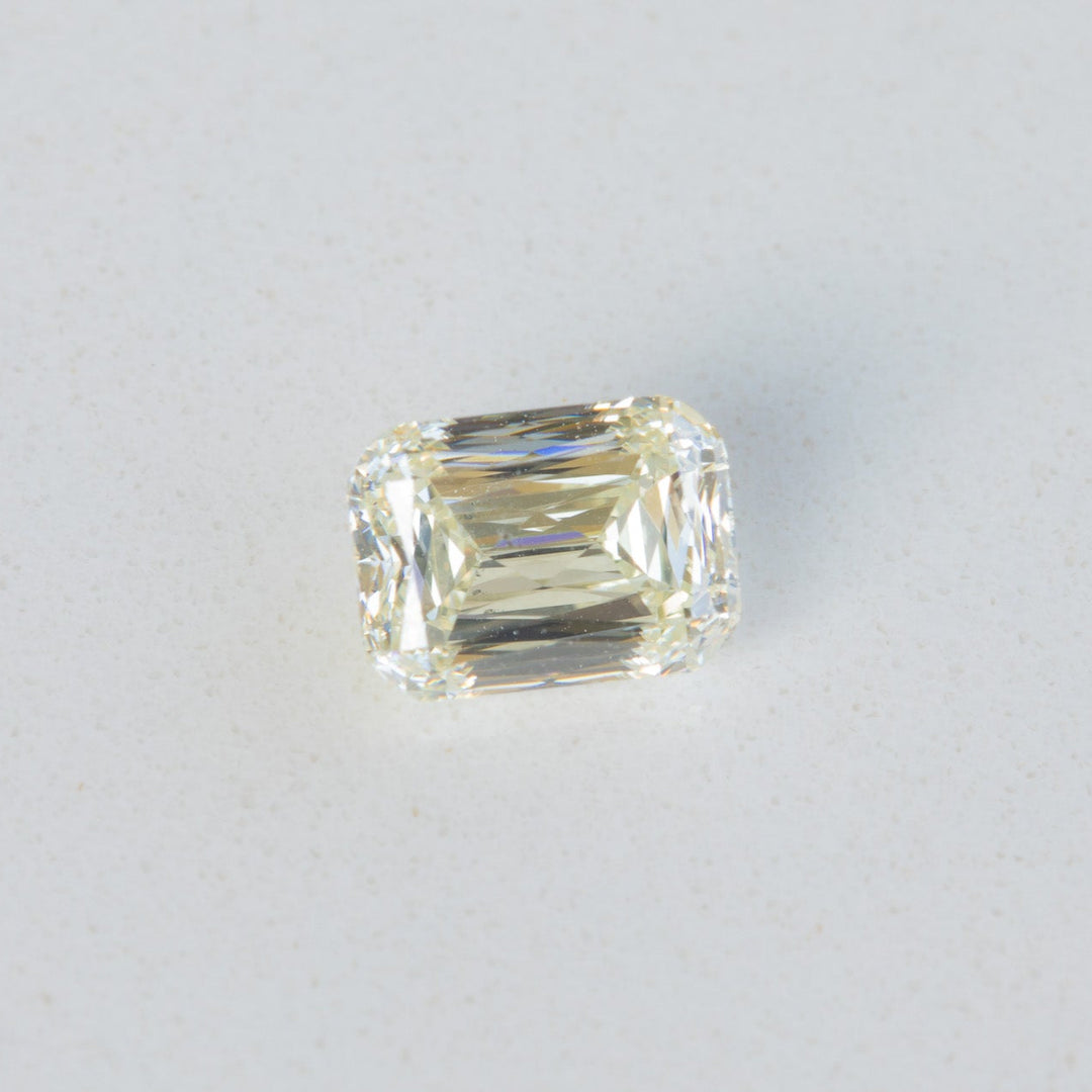 1.03ct Scissor Cut Rectangular Light Yellow Diamond with GIA Certificate SI1