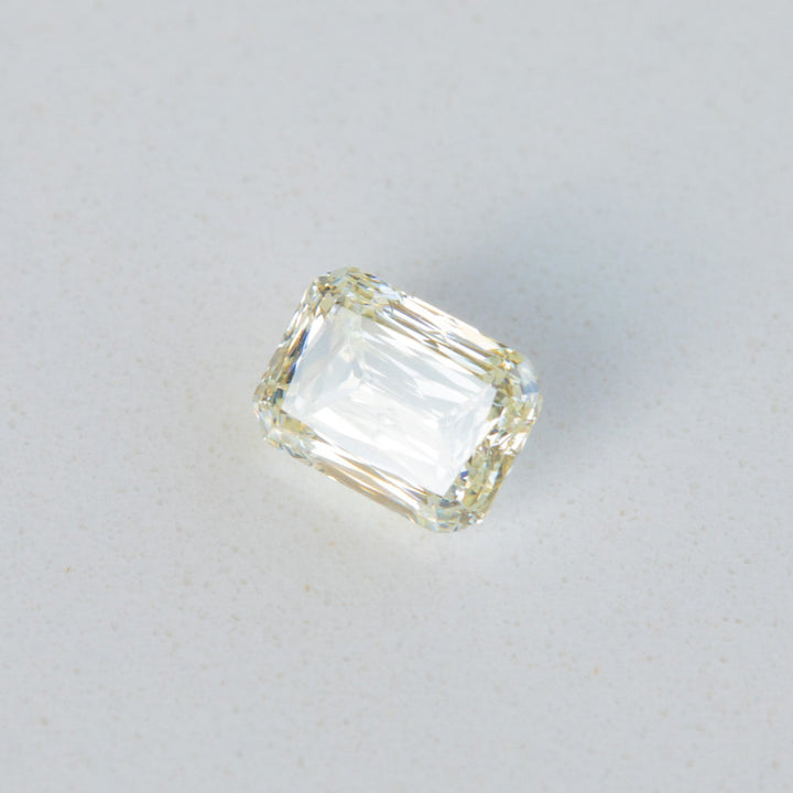 1.03ct Scissor Cut Rectangular Light Yellow Diamond with GIA Certificate SI1
