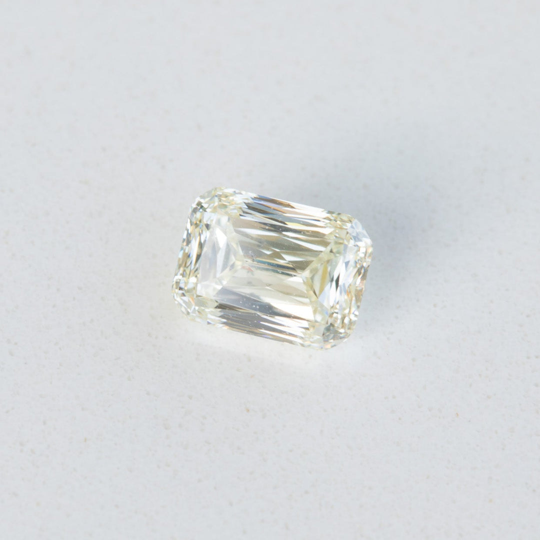 1.03ct Scissor Cut Rectangular Light Yellow Diamond with GIA Certificate SI1