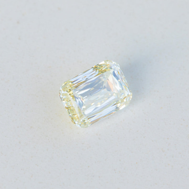 1.03ct Scissor Cut Rectangular Light Yellow Diamond with GIA Certificate SI1