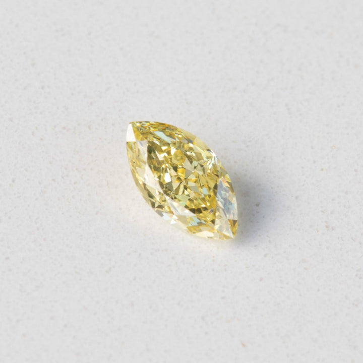 0.50ct Fancy Intense Yellow Marquise Diamond with GIA Certificate SI2