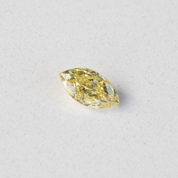 0.50ct Fancy Intense Yellow Marquise Diamond with GIA Certificate SI2