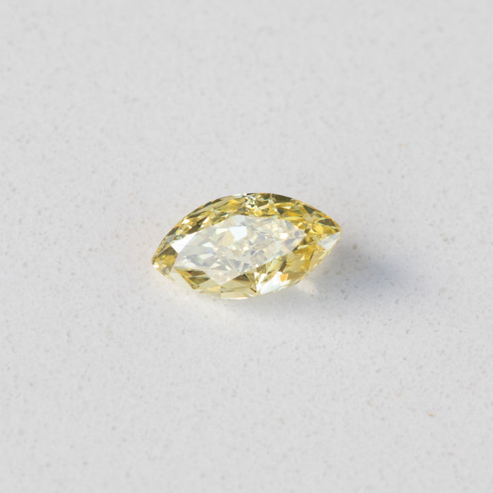 0.50ct Fancy Intense Yellow Marquise Diamond with GIA Certificate SI2