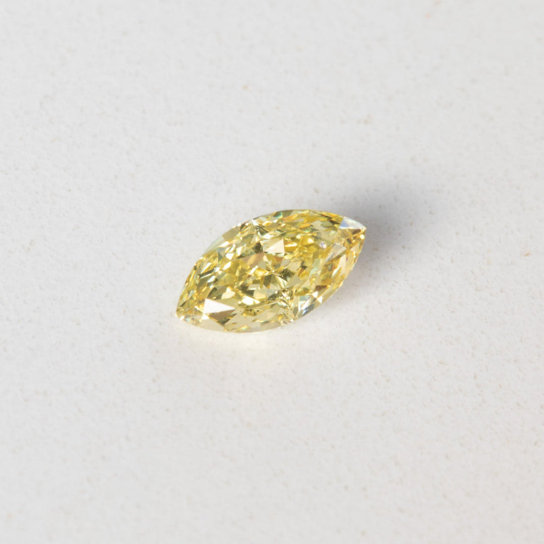 0.50ct Fancy Intense Yellow Marquise Diamond with GIA Certificate SI2