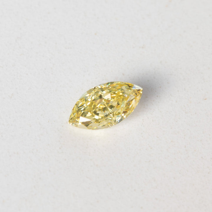 0.50ct Fancy Intense Yellow Marquise Diamond with GIA Certificate SI2