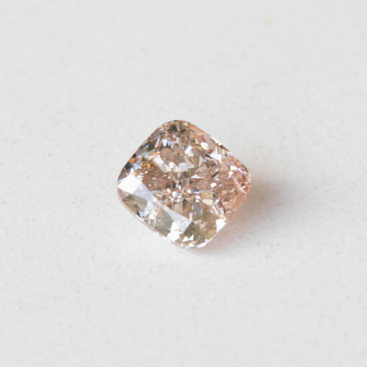 0.63ct Fancy Pink-Brown Cushion Cut Diamond with GIA Certificate VS2