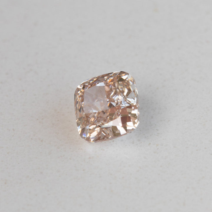 0.63ct Fancy Pink-Brown Cushion Cut Diamond with GIA Certificate VS2