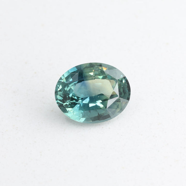 1.20ct Oval Bluish Green Sapphire