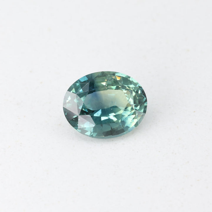 1.20ct Oval Bluish Green Sapphire