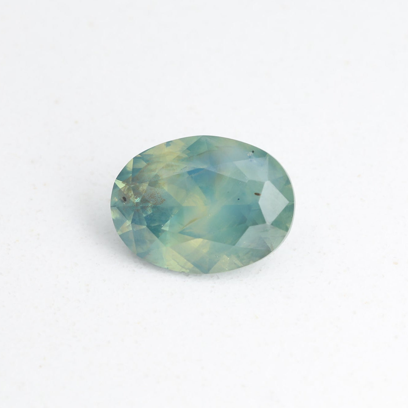 1.85cts Oval Opalescent Teal Sapphire