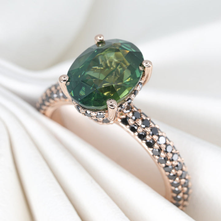 Liora Black Diamond Engagement Ring Setting
