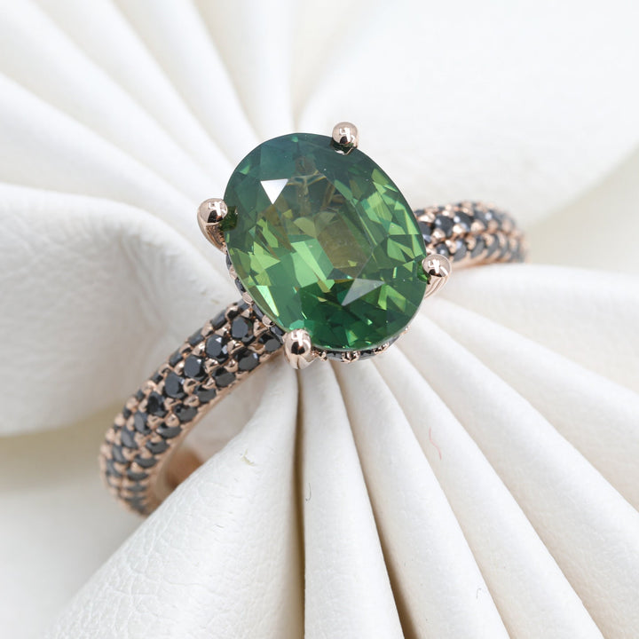 Liora Black Diamond Engagement Ring Setting