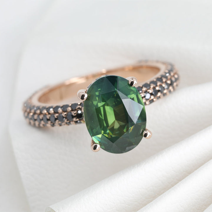 Liora Black Diamond Engagement Ring Setting