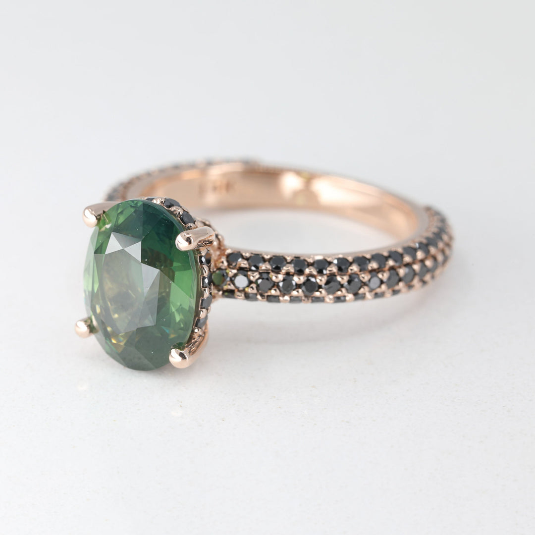 Liora Black Diamond Engagement Ring Setting