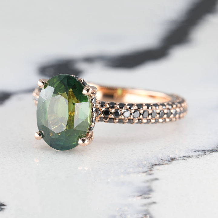 Liora Black Diamond Engagement Ring Setting