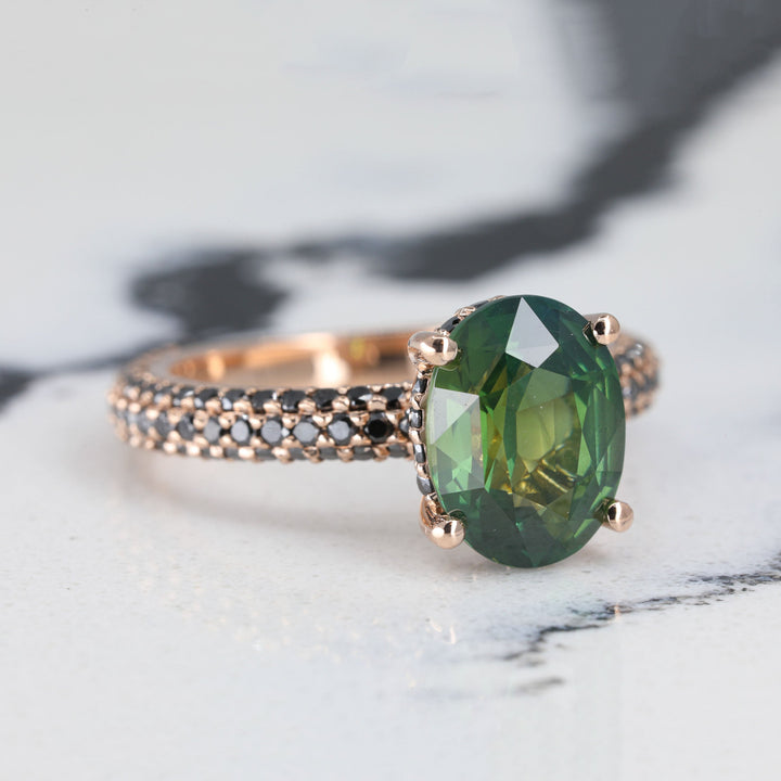 Liora Black Diamond Engagement Ring Setting