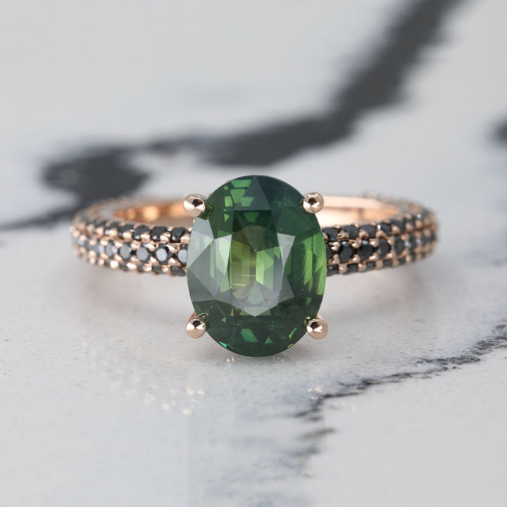 Liora Black Diamond Engagement Ring Setting