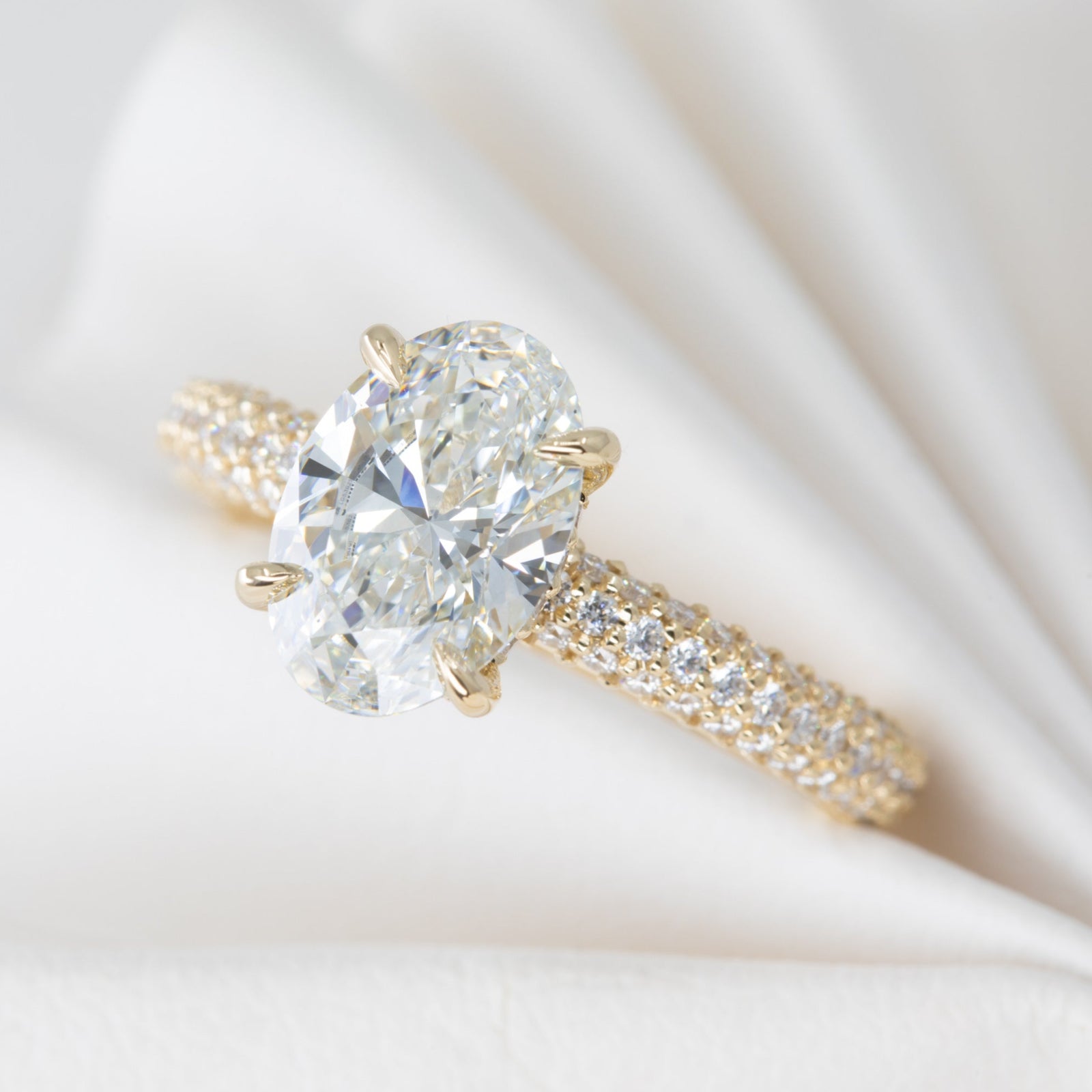 Liora Lab Grown Diamond Engagement Ring in 14K Yellow Gold – view 2