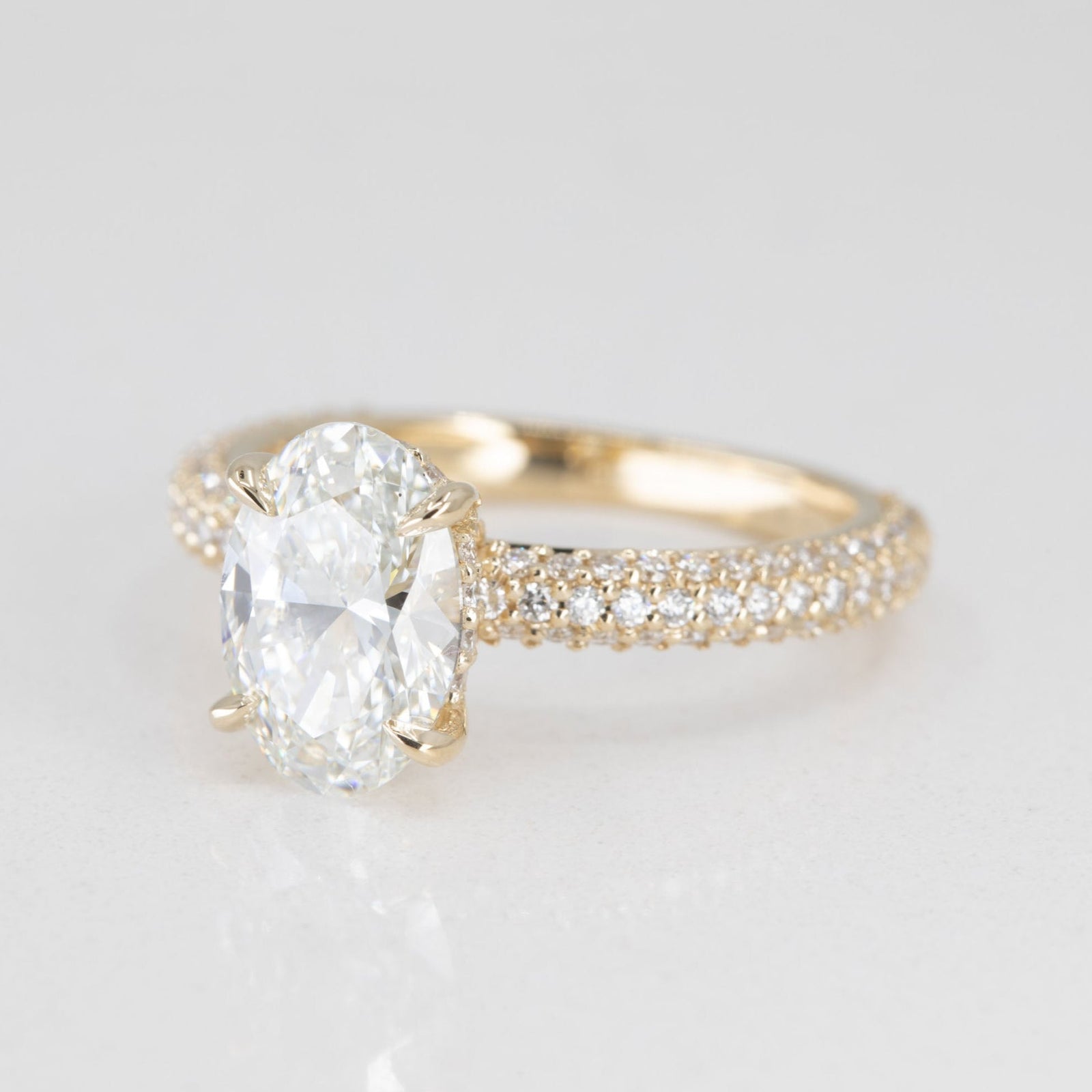 Liora Lab Grown Diamond Engagement Ring in 14K Yellow Gold