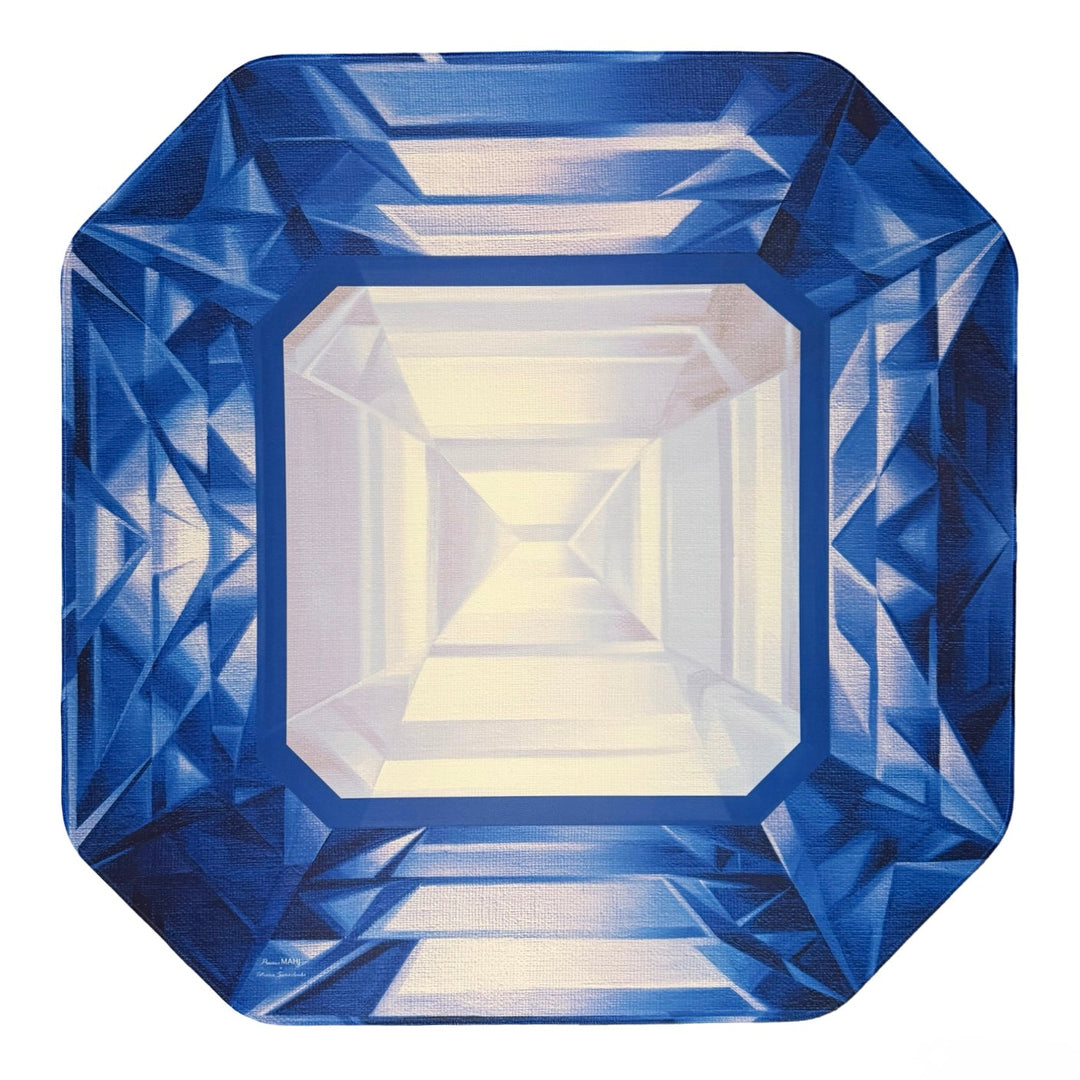 The Sapphire Mat - Blue - Asscher