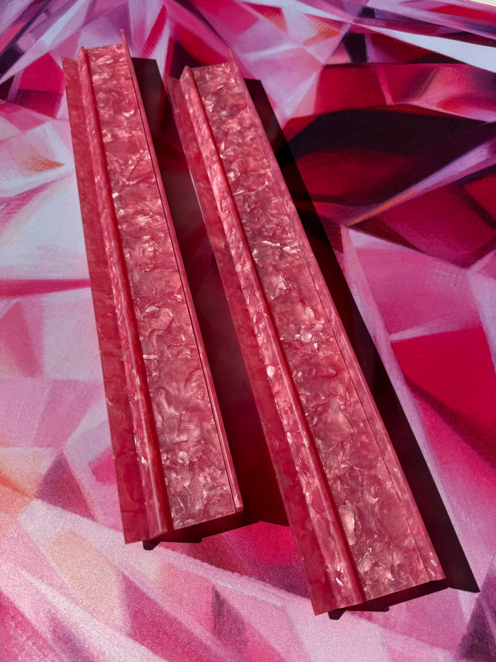 Pink Spinel Mahjong Racks for Breast Cancer Awareness