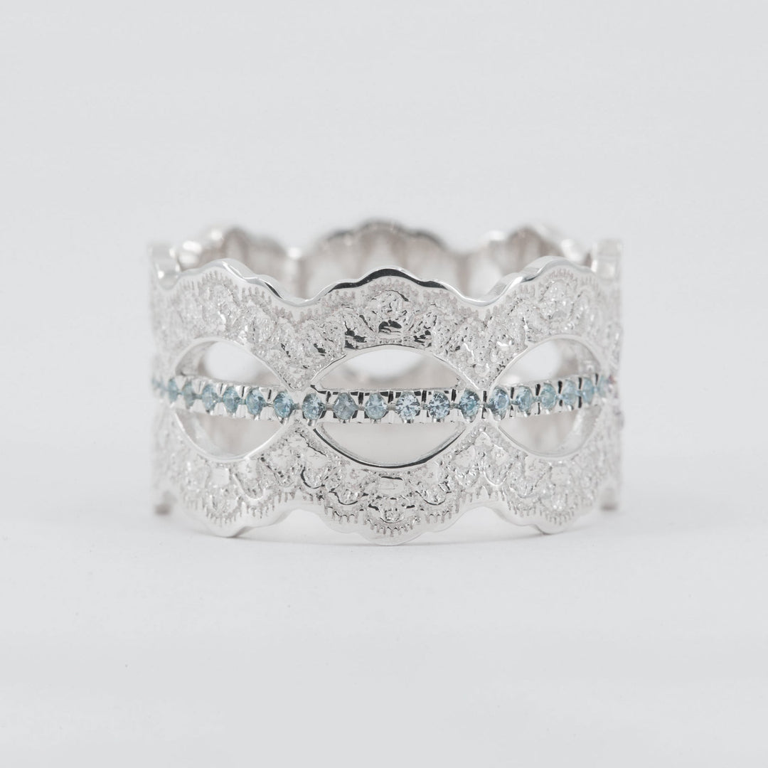 Mariselle Eternity Lace Wedding Ring