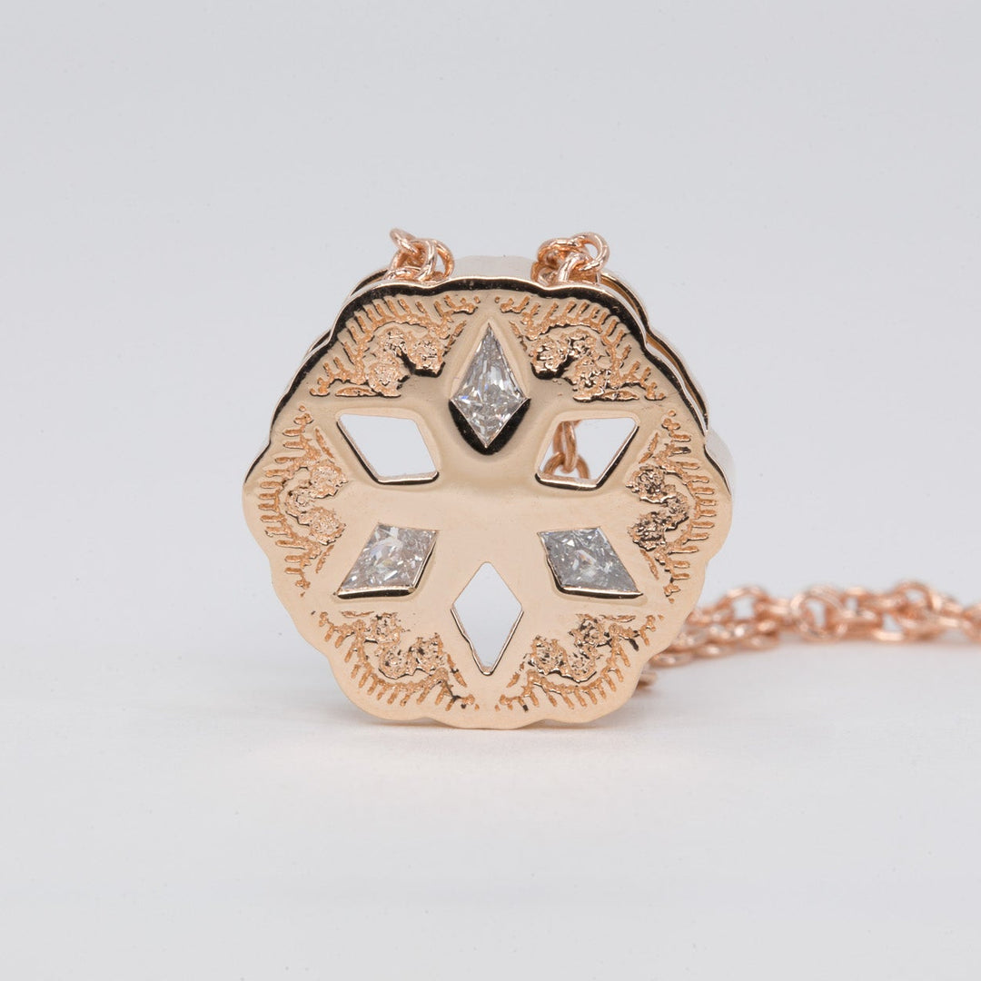 Yael Star of David Lace Pendant with Kite Diamonds