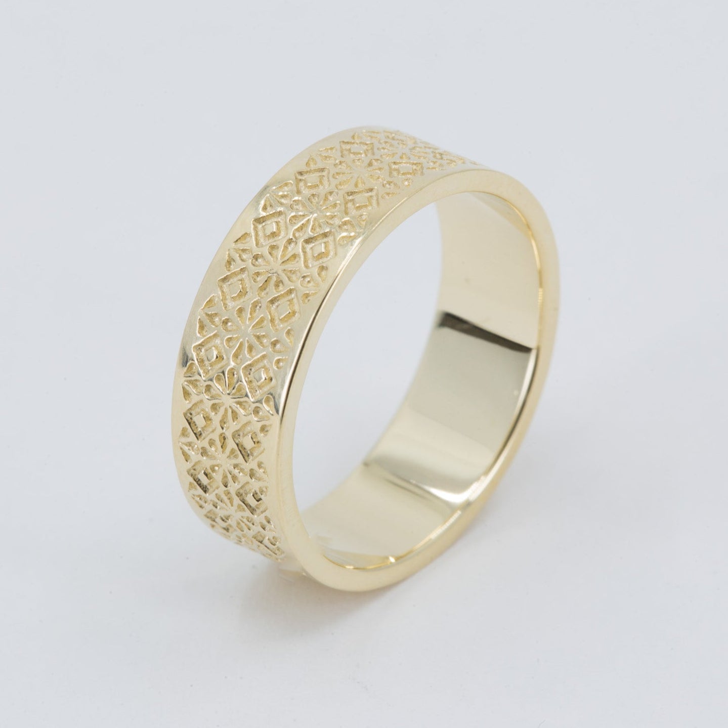 Cole Men's Wedding Band in 14K Yellow Gold – view 2