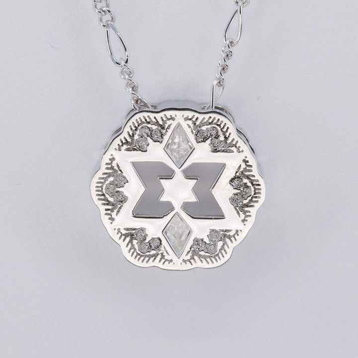 Orli Star of David Lace Pendant with Kite Diamonds